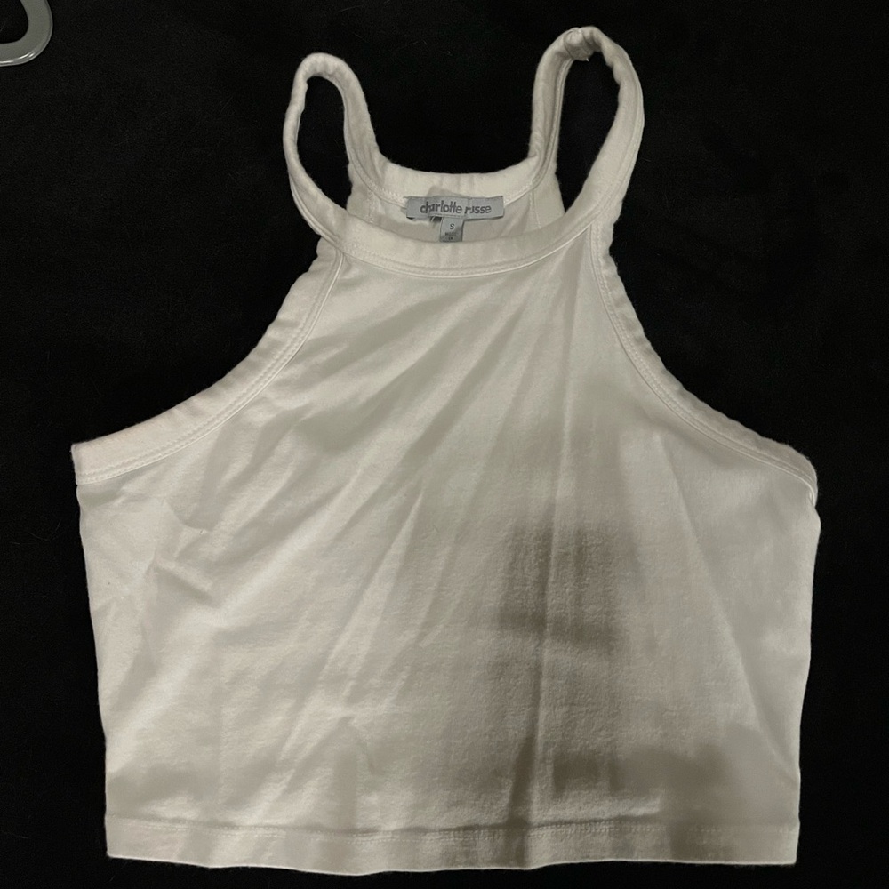 Charlotte Russe White Crop Top